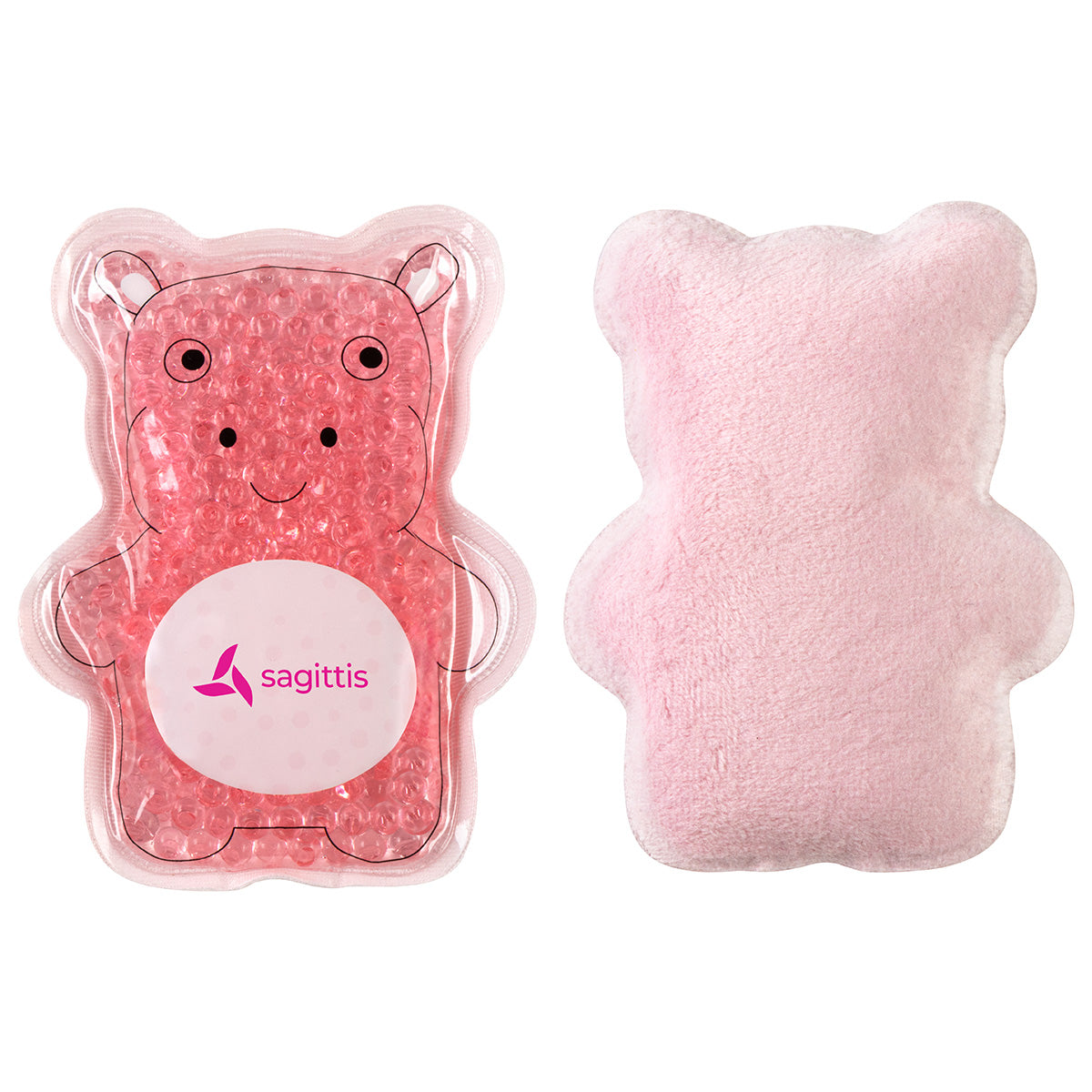 Pink Plush Hippo Aqua Pearls™ Hot/Cold Pack