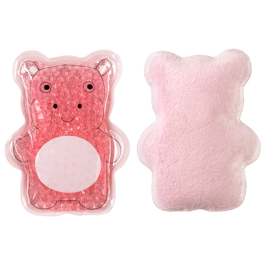 Pink Plush Hippo Aqua Pearls™ Hot/Cold Pack