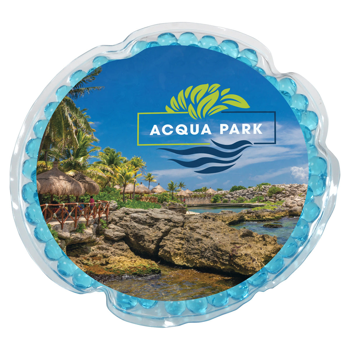 Full-Color Round Aqua Pearls™ Hot/Cold Pack