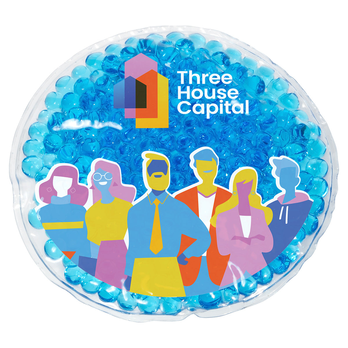 Full-Color Round Aqua Pearls™ Hot/Cold Pack