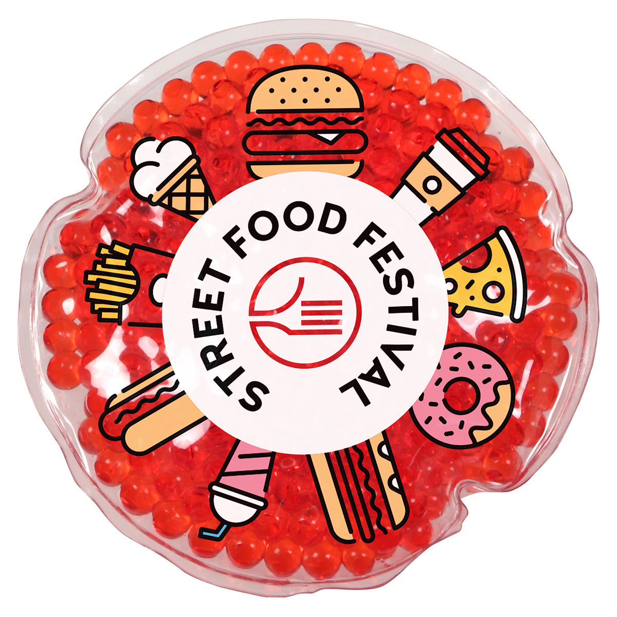 Full-Color Round Aqua Pearls™ Hot/Cold Pack