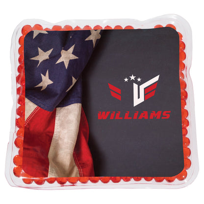 Full-Color Square Aqua Pearls™ Hot/Cold Pack