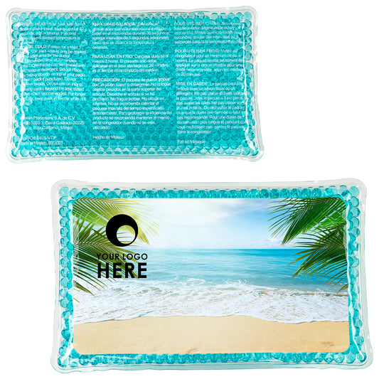 Aqua Blue Tropical Breeze Large Rectangle Aqua Pearls™ Hot/Cold Pack