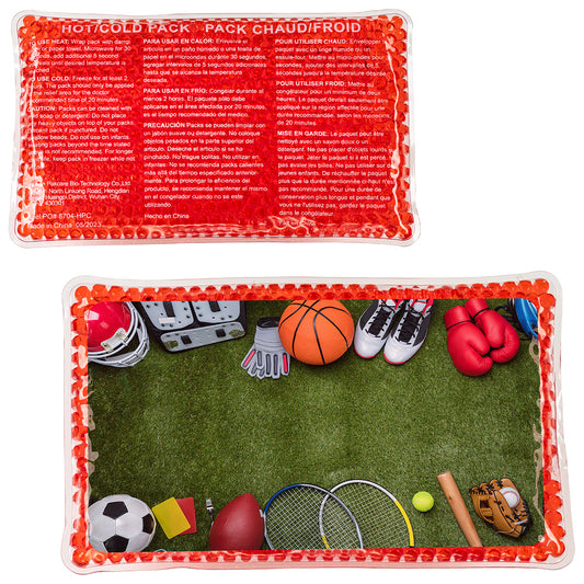 Red Team Sports Large Rectangle Aqua Pearls™ Hot/Cold Pack