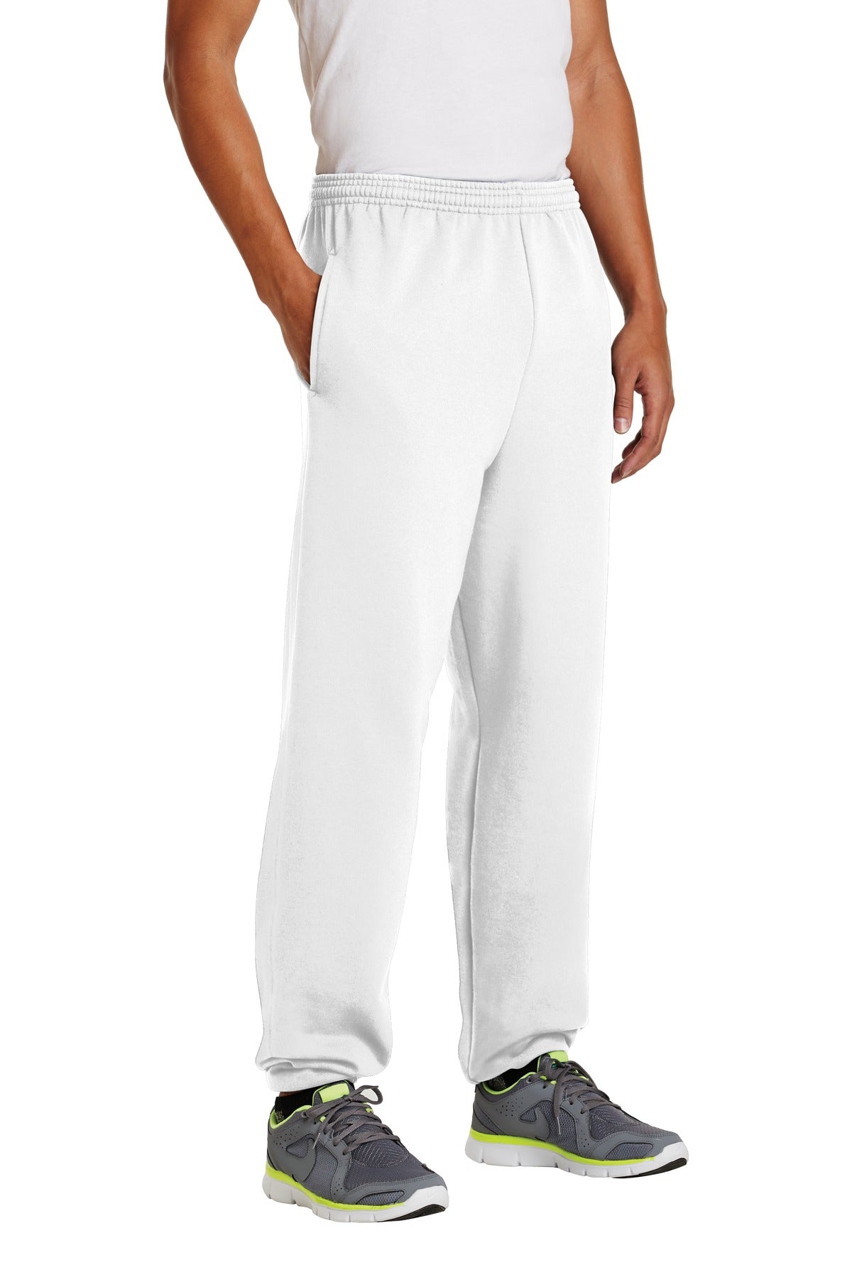 White Port & Company - Essential Fleece Sweatpant with Pockets. PC90P
