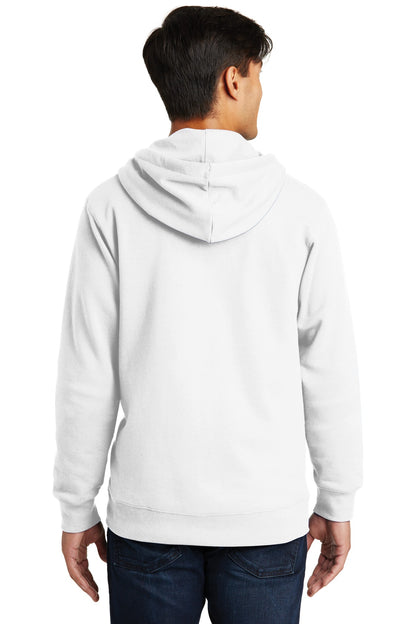 White Port & Company Fan Favorite Fleece Full-Zip Hooded Sweatshirt. PC850ZH