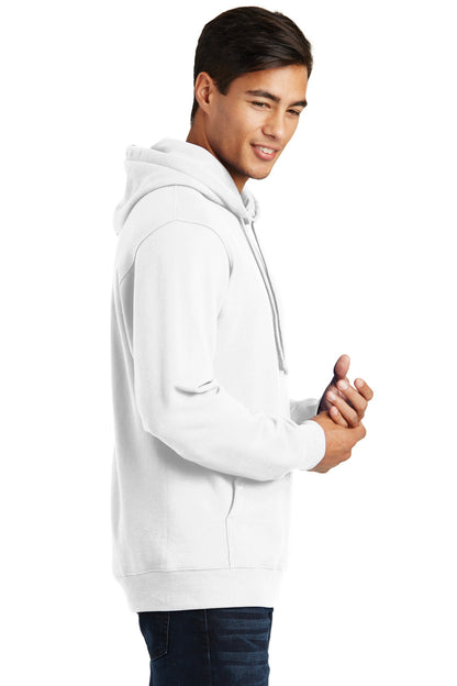 White Port & Company Fan Favorite Fleece Pullover Hooded Sweatshirt. PC850H
