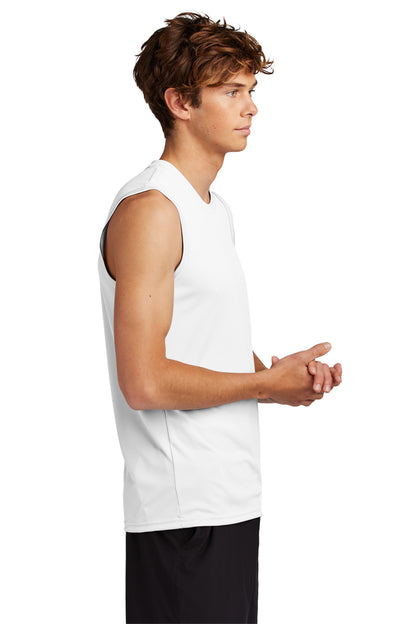 White Port & Company Performance Sleeveless Tee PC380SL