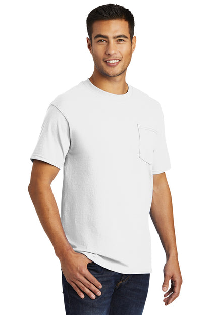 White Port & Company - Tall Essential Pocket Tee. PC61PT