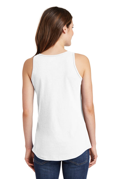 White Port & Company Women's Core Cotton Tank Top. LPC54TT