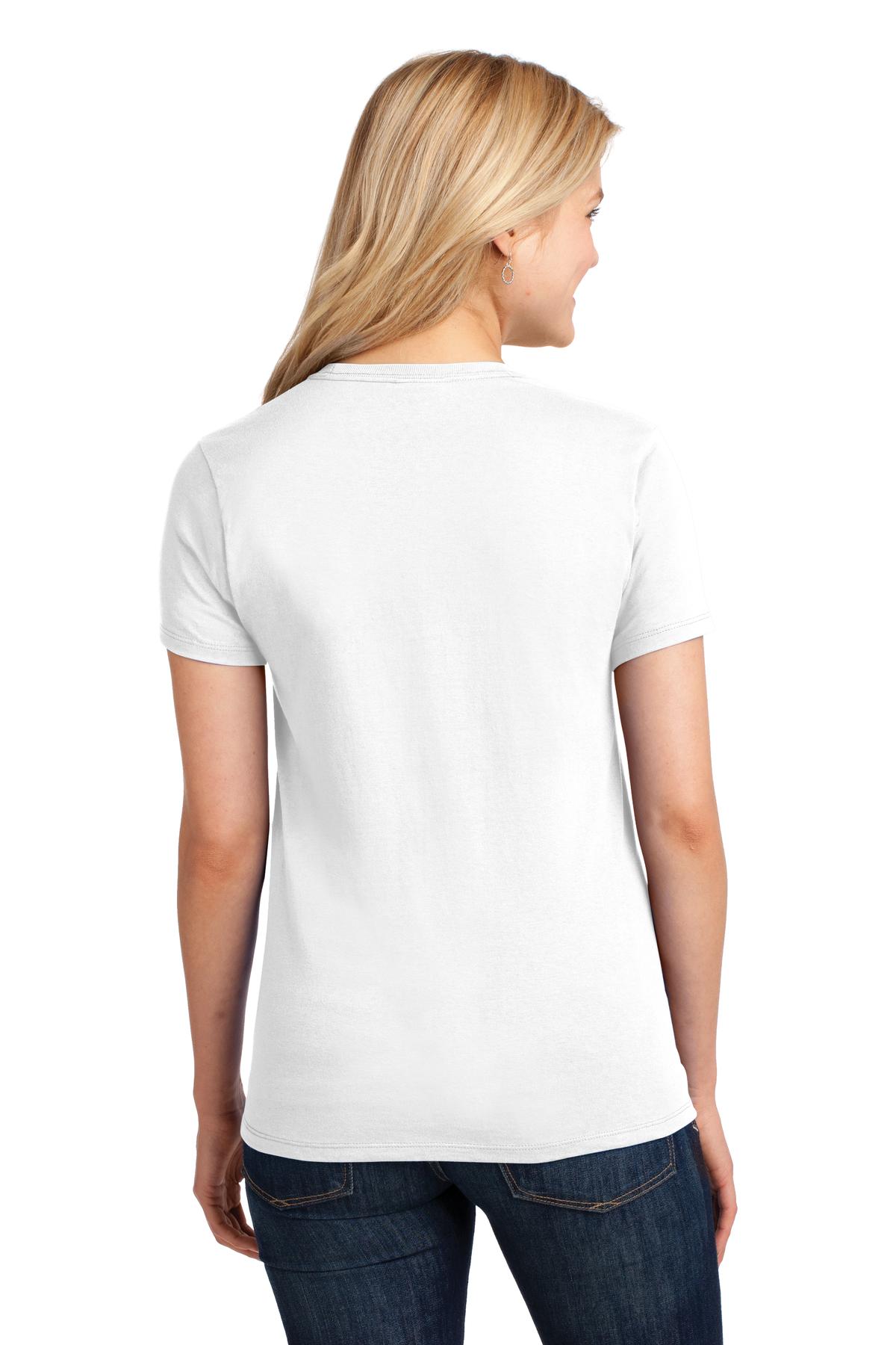 White Port & Company Women's Core Cotton Tee. LPC54