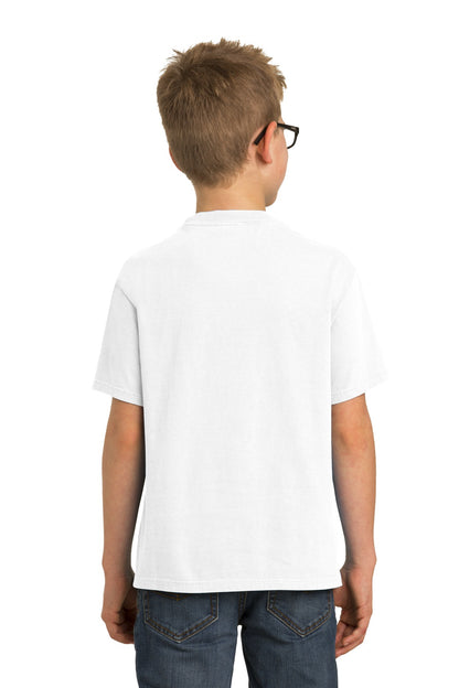 White Port & Company Youth Beach Wash Garment-Dyed Tee. PC099Y