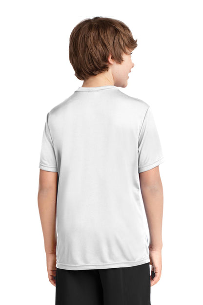White Port & Company Youth Performance Tee. PC380Y