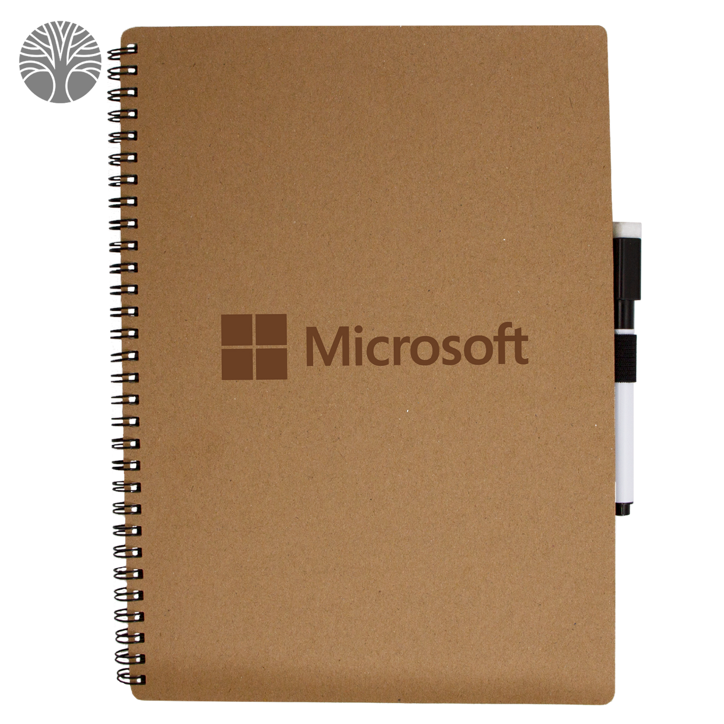 Tan Whiteboard Notebook with Dry Erase Marker