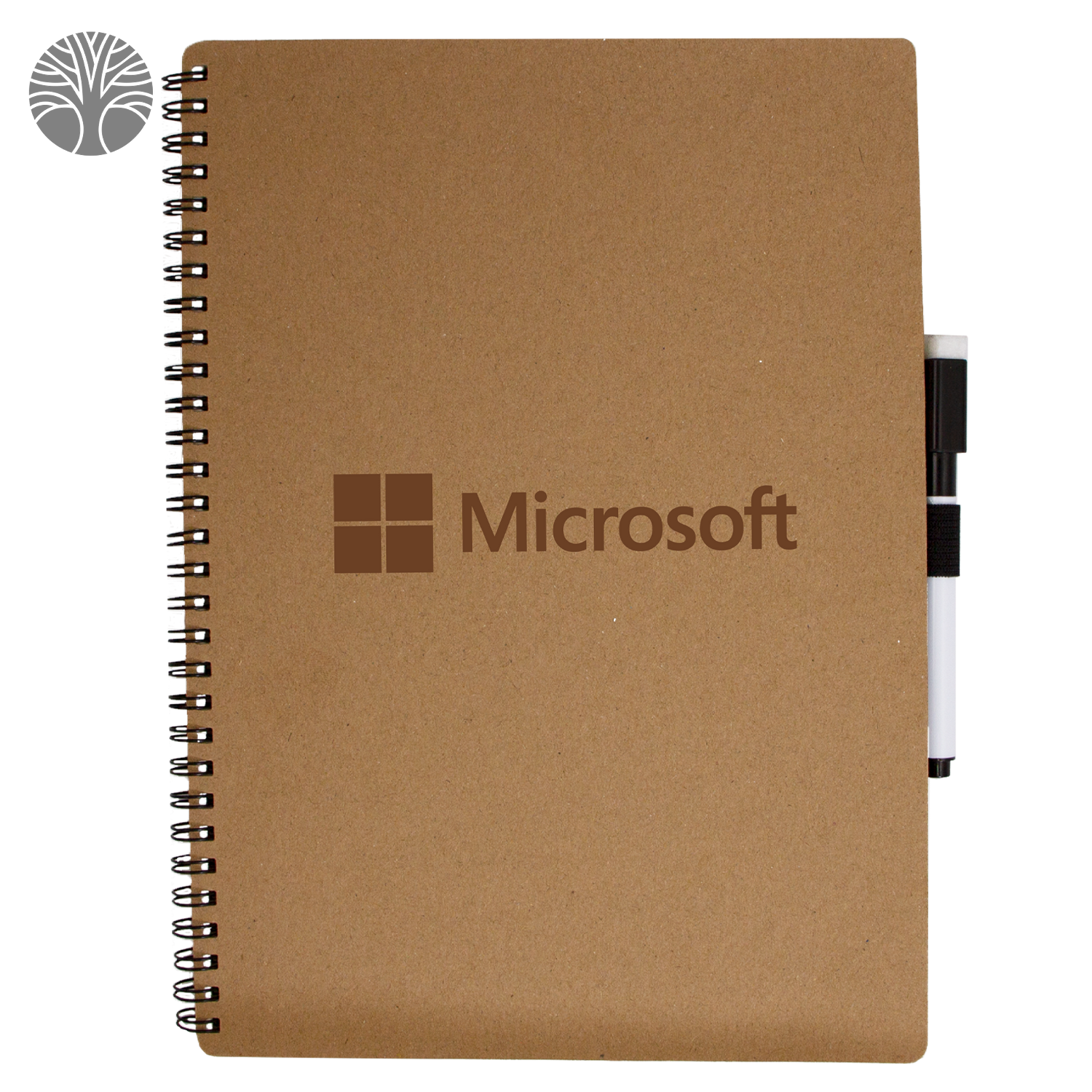 Tan Whiteboard Notebook with Dry Erase Marker
