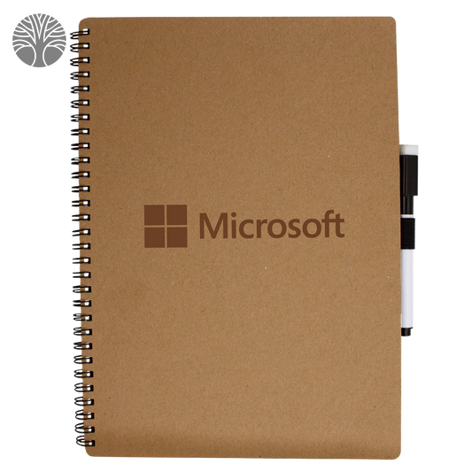 Tan Whiteboard Notebook with Dry Erase Marker