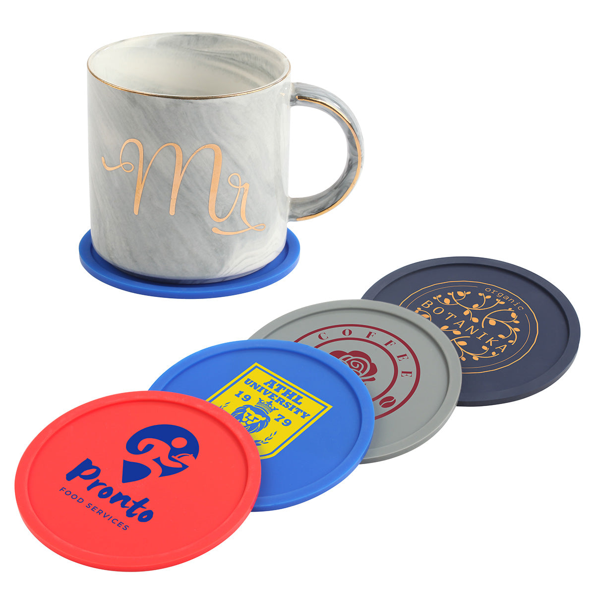 Gray Pub Silicone Coaster