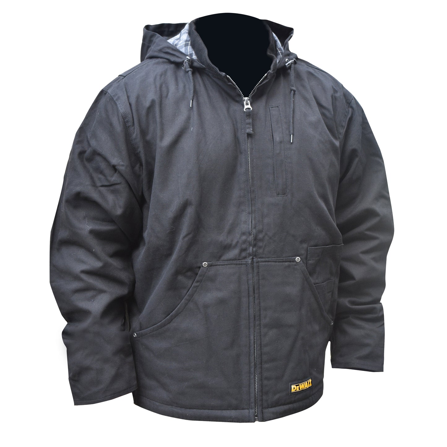 DCHJ076ABB Men's Heated Heavy Duty Work Coat without Battery - Black - Size XL