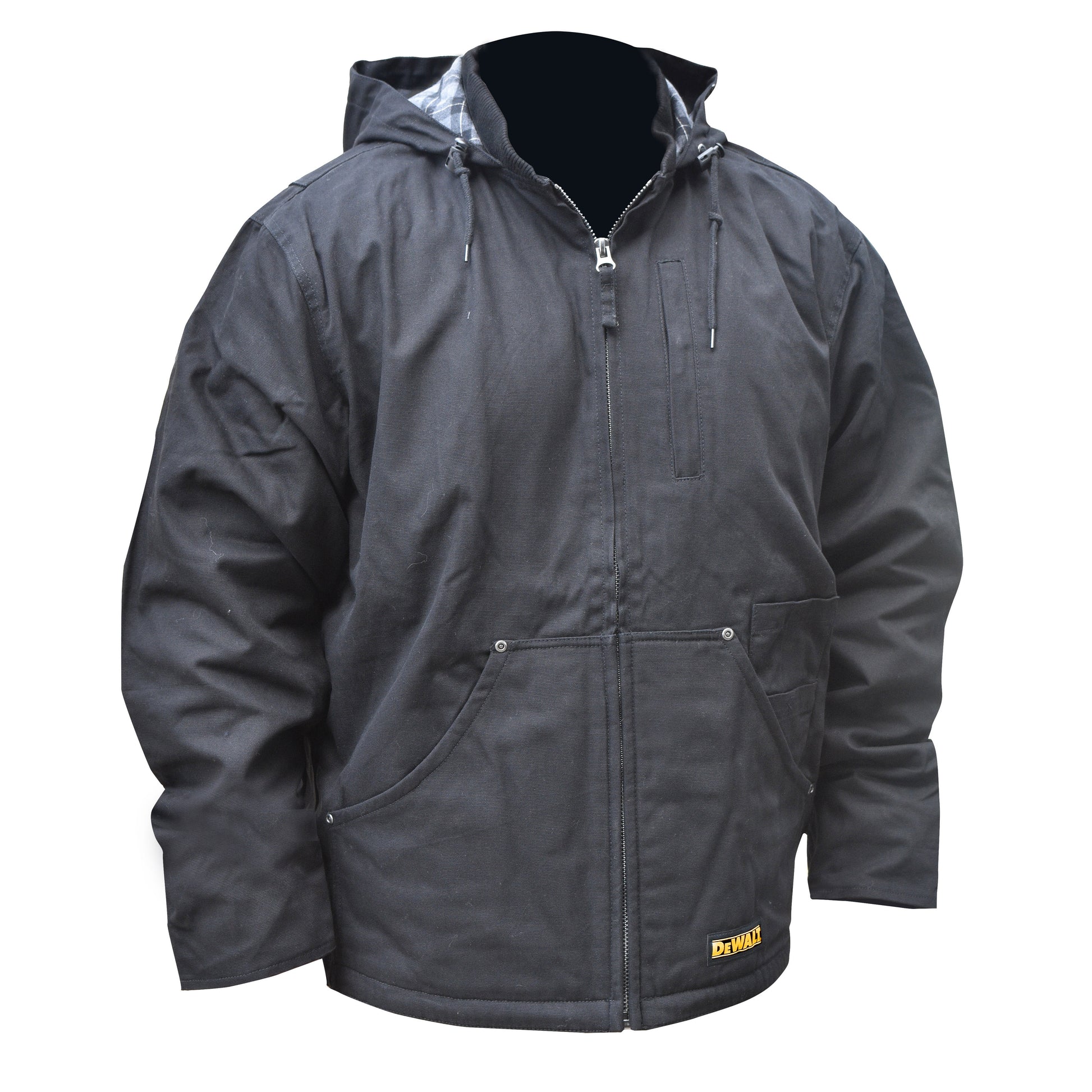 DCHJ076ABB Men's Heated Heavy Duty Work Coat without Battery - Black - Size XL