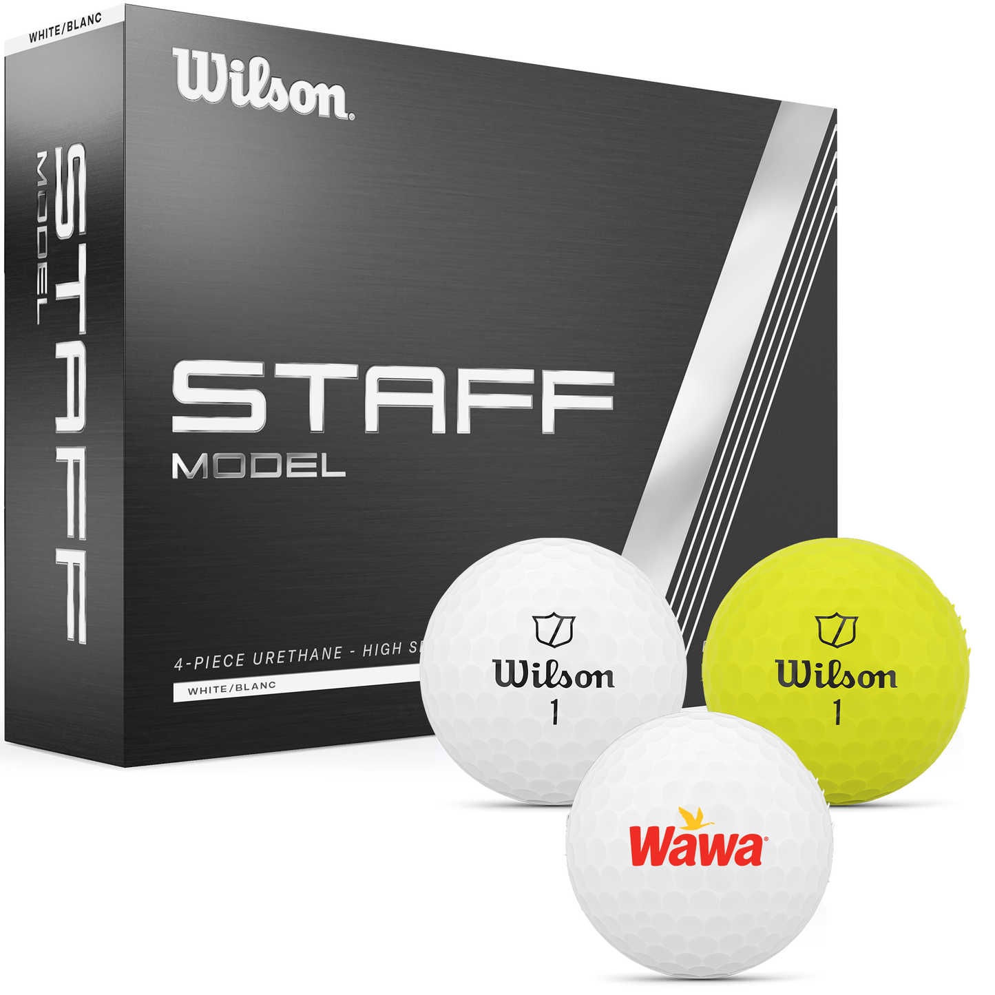 White Wilson Staff Model Golf Ball