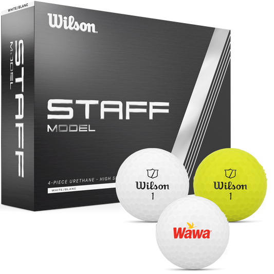 White Wilson Staff Model Golf Ball