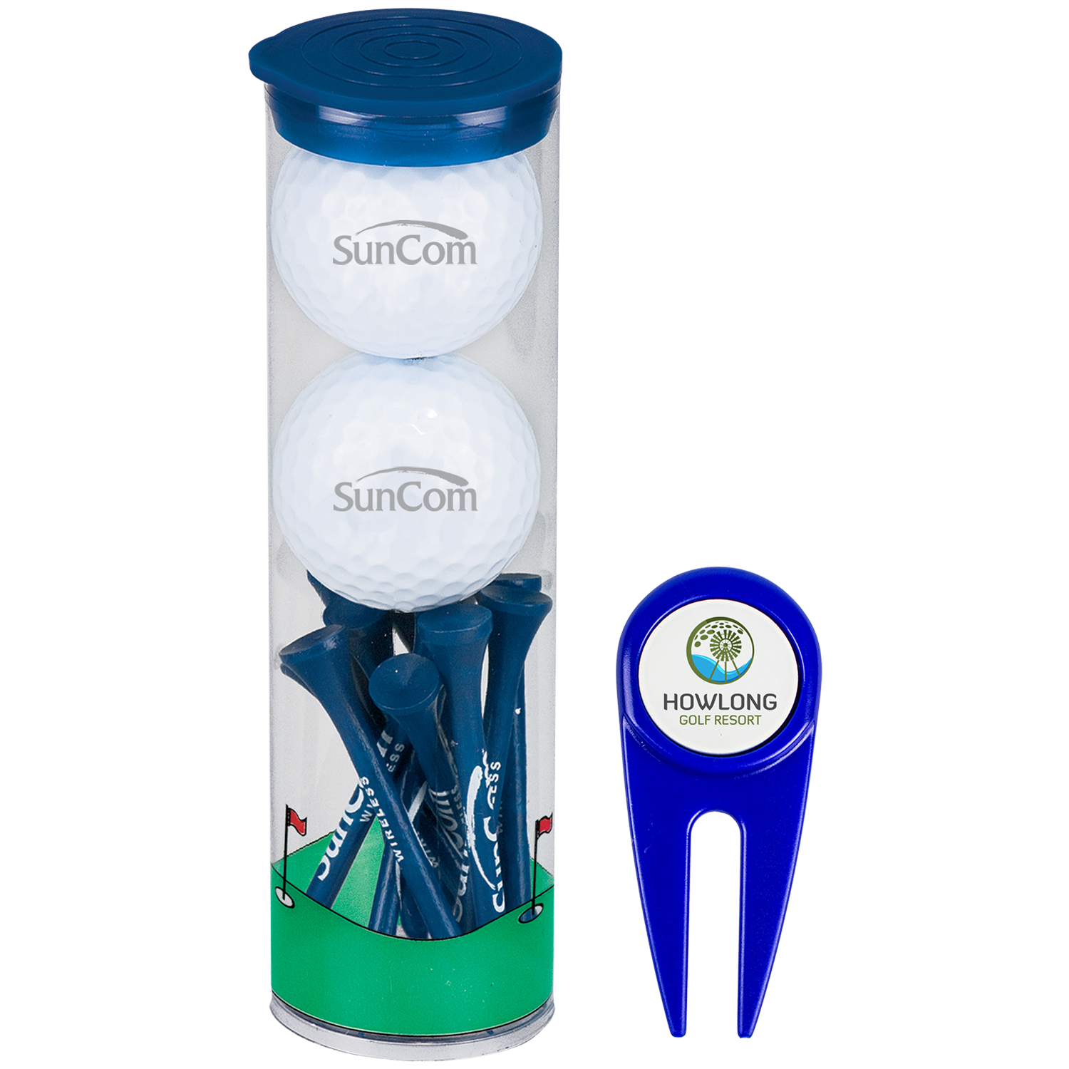 Wilson Ultra 2-Golf Ball Tube with Divot Tool and Tees