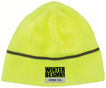 Winter Beanie with Reflective Stripe