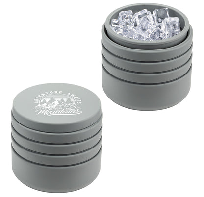 Dark Gray Collapsible Wine Cooler & Ice Bucket