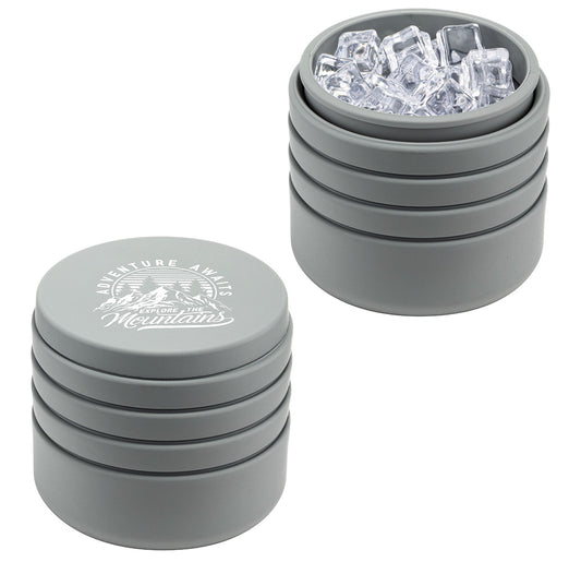 Dark Gray Collapsible Wine Cooler & Ice Bucket