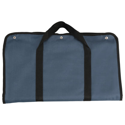 Navy Blue Firepit 5-Piece BBQ Set with Cutting Board & Carrying Case