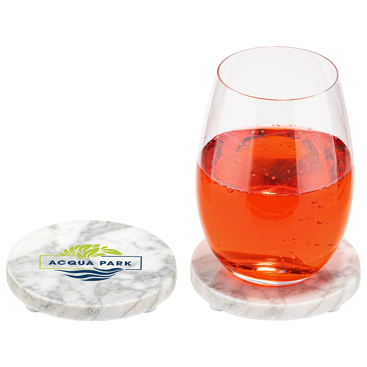 Marble White Juno Marble Coaster