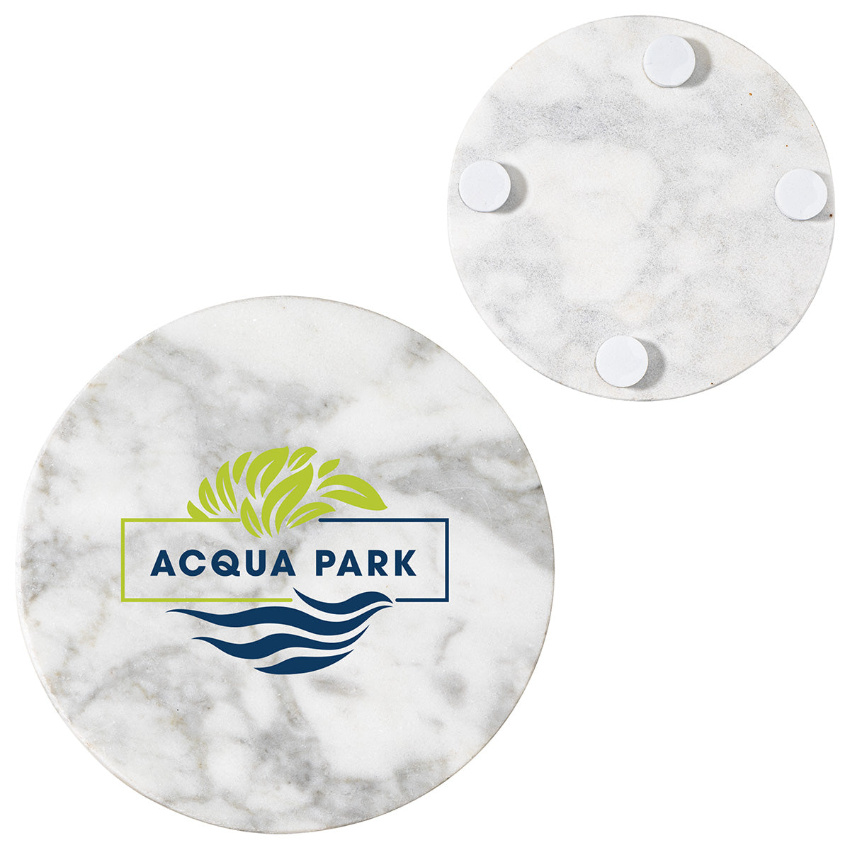 Marble White Juno Marble Coaster