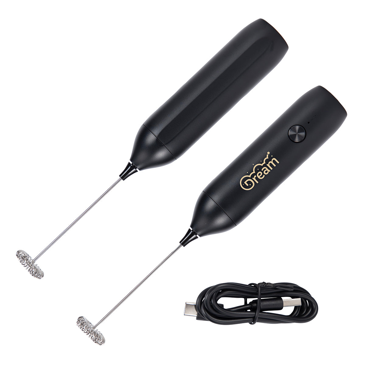 Black Rechargeable Milk Frother