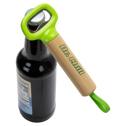 Black Pop Top Bamboo Bottle Opener