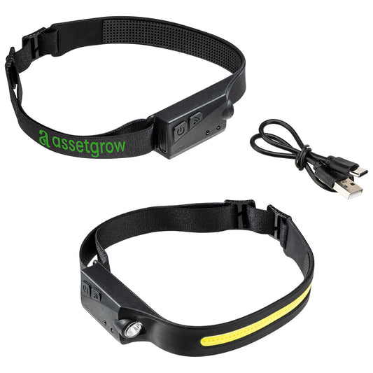 Black Best Buddy Tools® Comet 2-in-1 Rechargeable COB Lightbar & LED Headlamp with On/Off Sensor