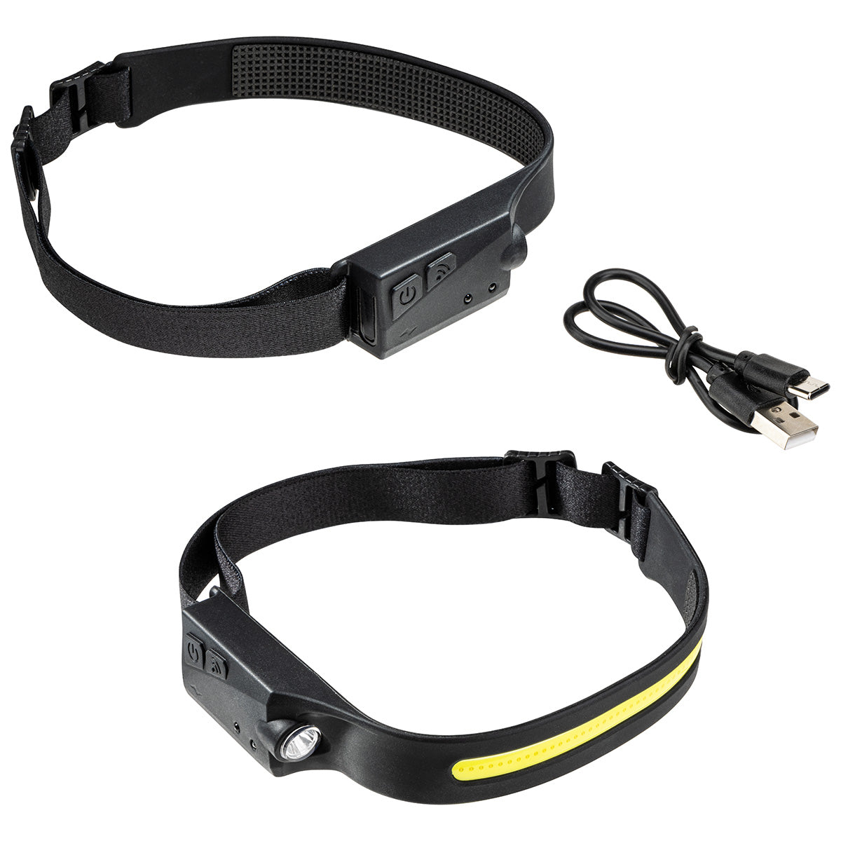 Black Best Buddy Tools® Comet 2-in-1 Rechargeable COB Lightbar & LED Headlamp with On/Off Sensor