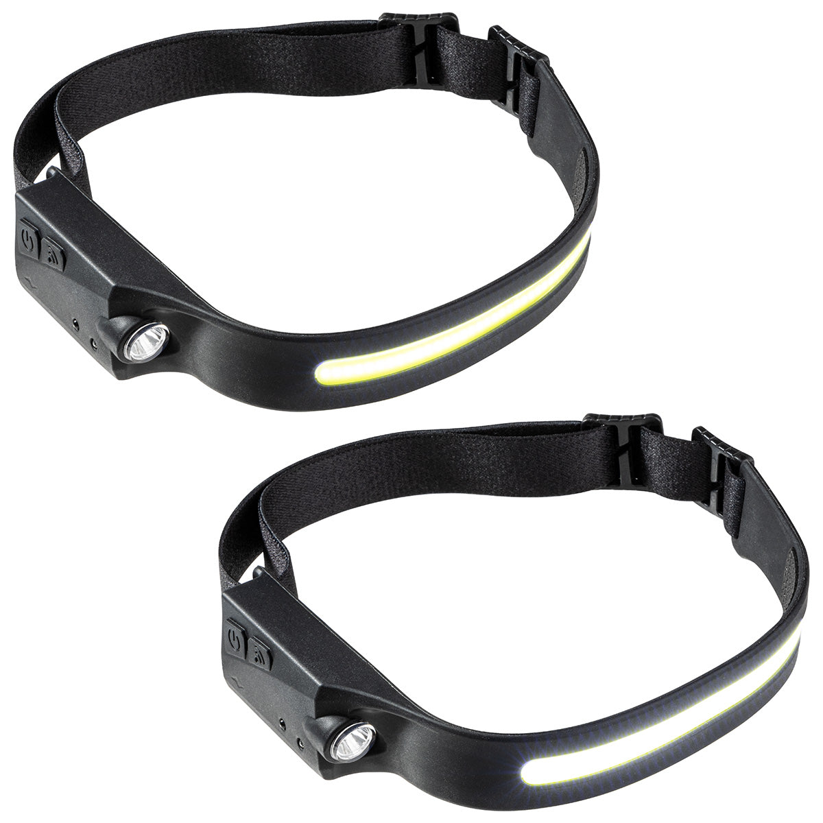 Black Best Buddy Tools® Comet 2-in-1 Rechargeable COB Lightbar & LED Headlamp with On/Off Sensor