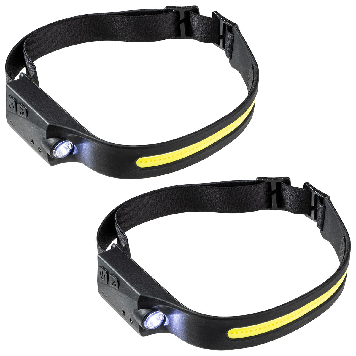 Black Best Buddy Tools® Comet 2-in-1 Rechargeable COB Lightbar & LED Headlamp with On/Off Sensor