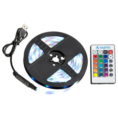 White Gig 9.8 ft. 90-LED Light Strip with Remote Control