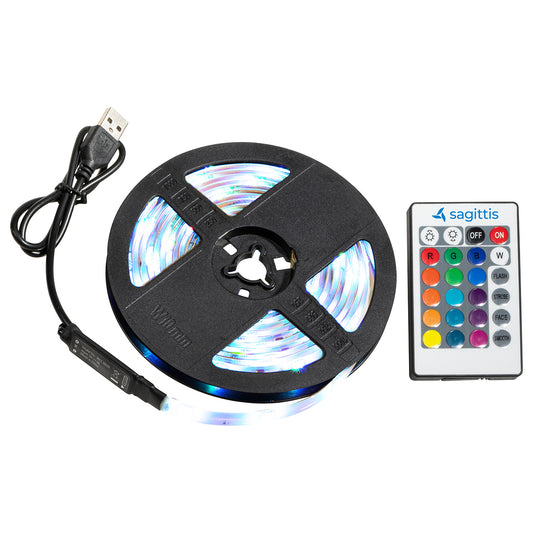 White Gig 9.8 ft. 90-LED Light Strip with Remote Control
