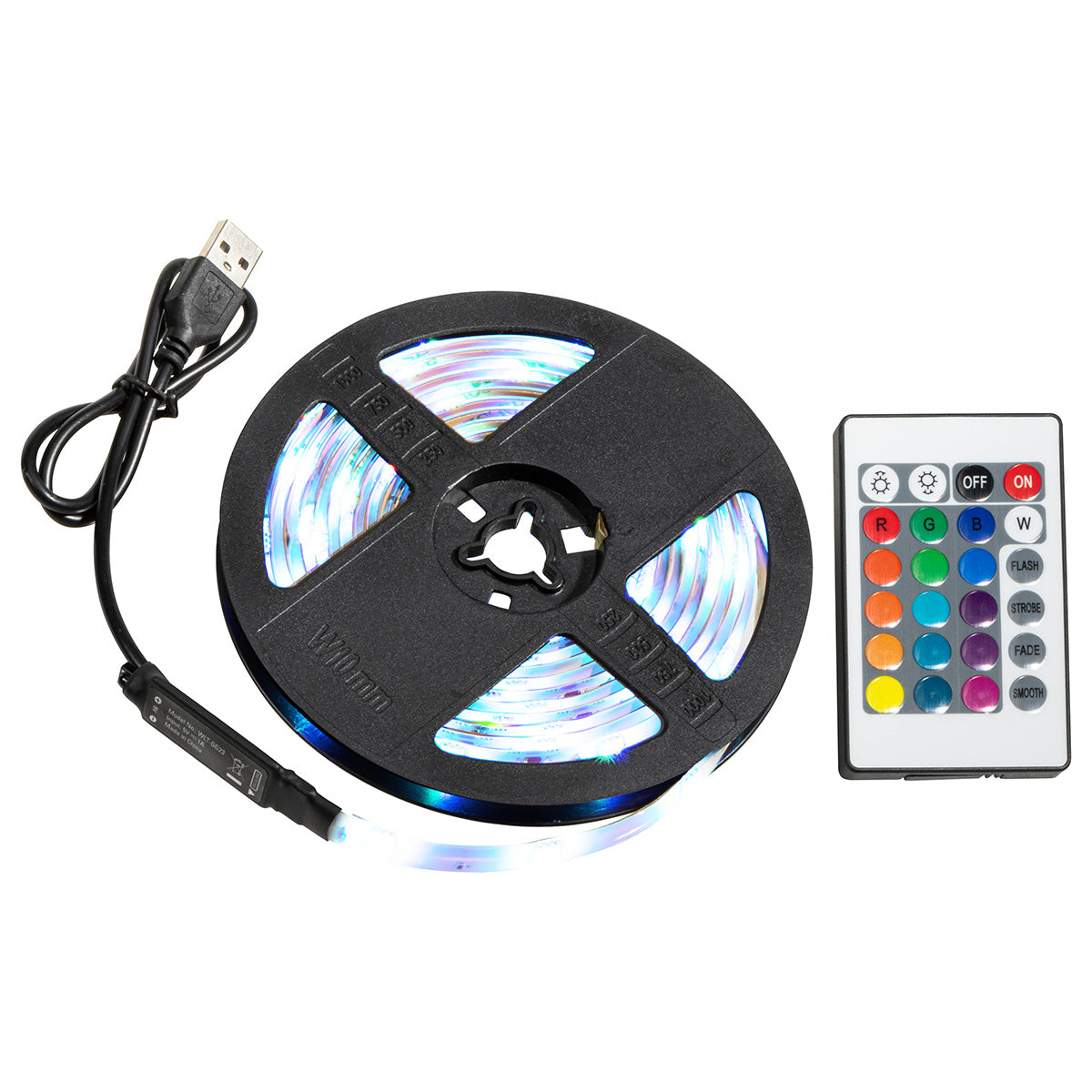 White Gig 9.8 ft. 90-LED Light Strip with Remote Control