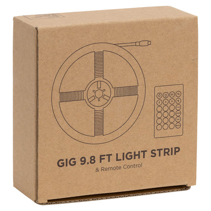 White Gig 9.8 ft. 90-LED Light Strip with Remote Control