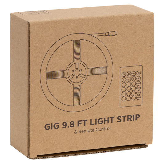 White Gig 9.8 ft. 90-LED Light Strip with Remote Control
