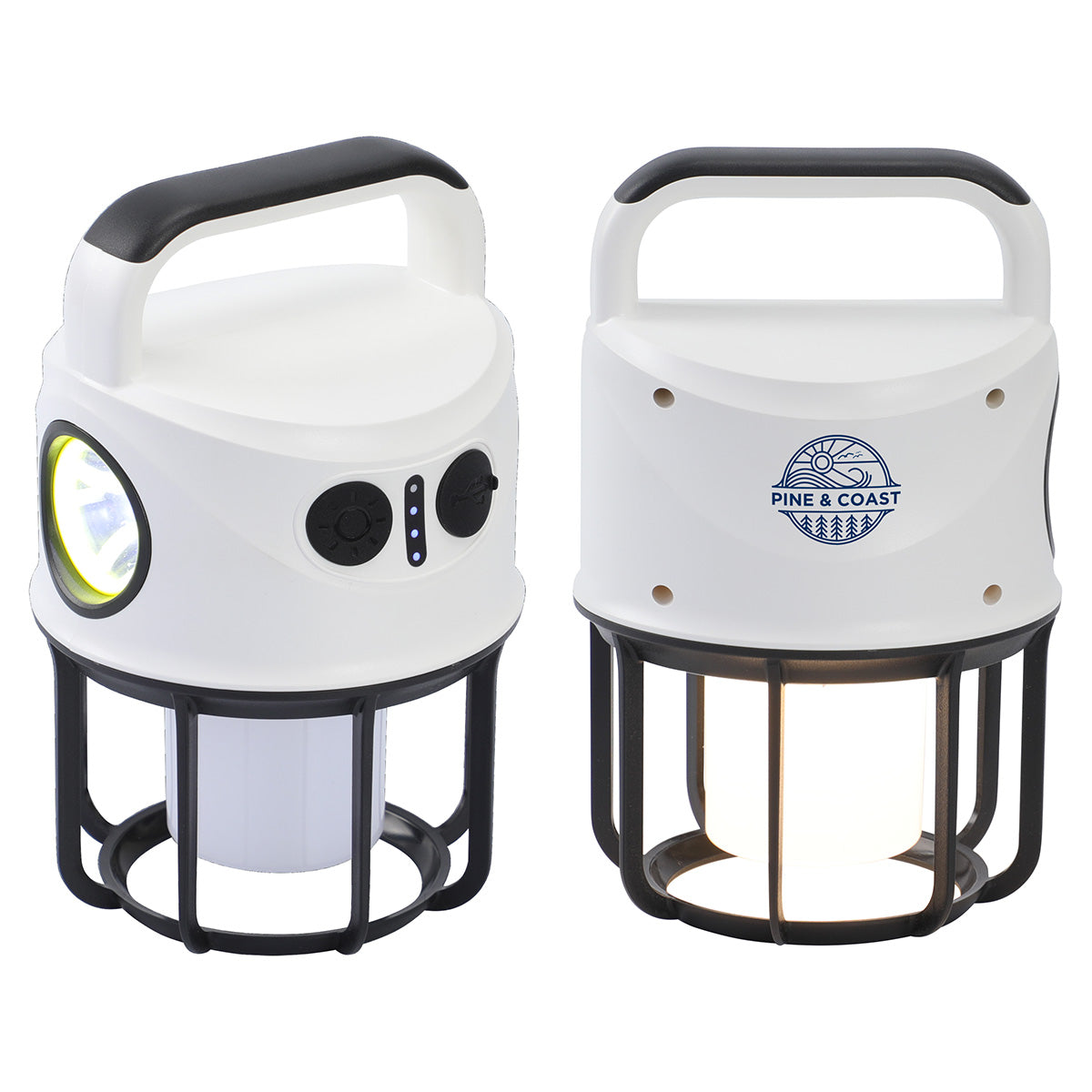 White Best Buddy Tools ® Galaxy Rechargeable Combo LED Lantern and Flashlight
