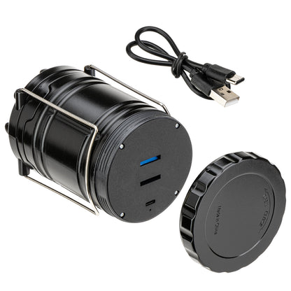Black Best Buddy Tools® Retro Pop Up Rechargeable COB Lantern