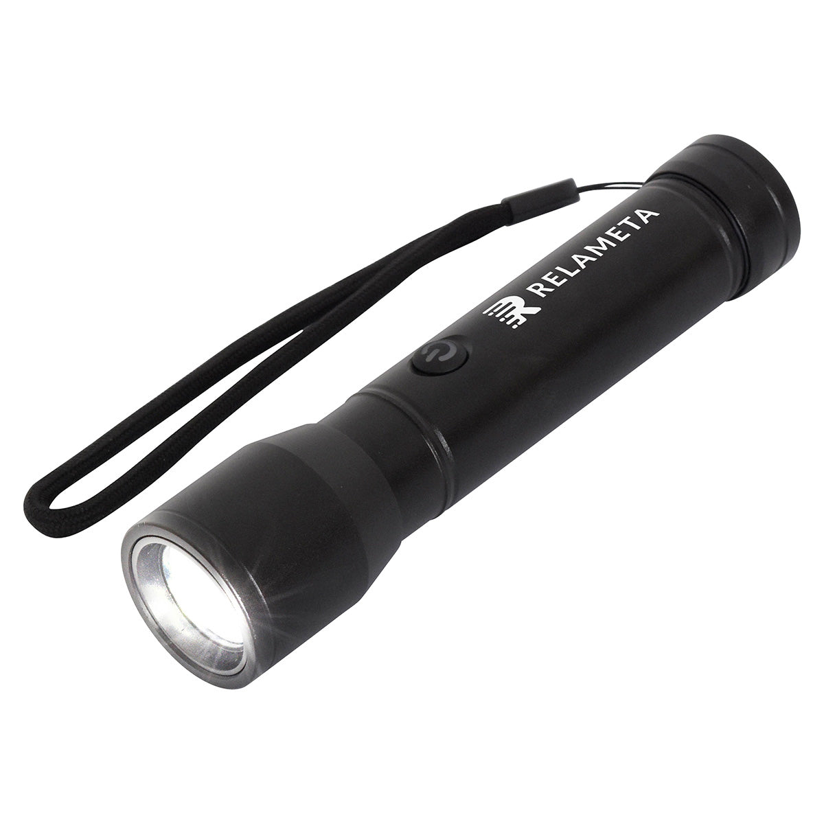 Black Best Buddy Tools ® Rechargeable Super Beam Aluminum Flashlight