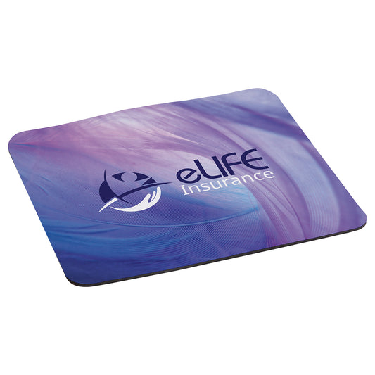 White Axion Dye Sublimated Mouse Pad