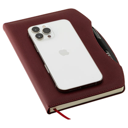 Beige Arc Hardcover Journal with Pen