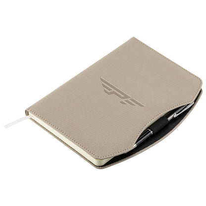 Beige Arc Hardcover Journal with Pen