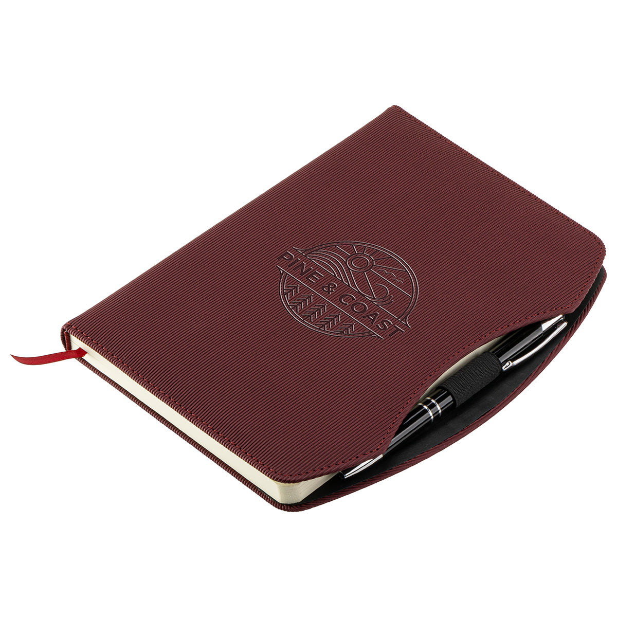 Beige Arc Hardcover Journal with Pen